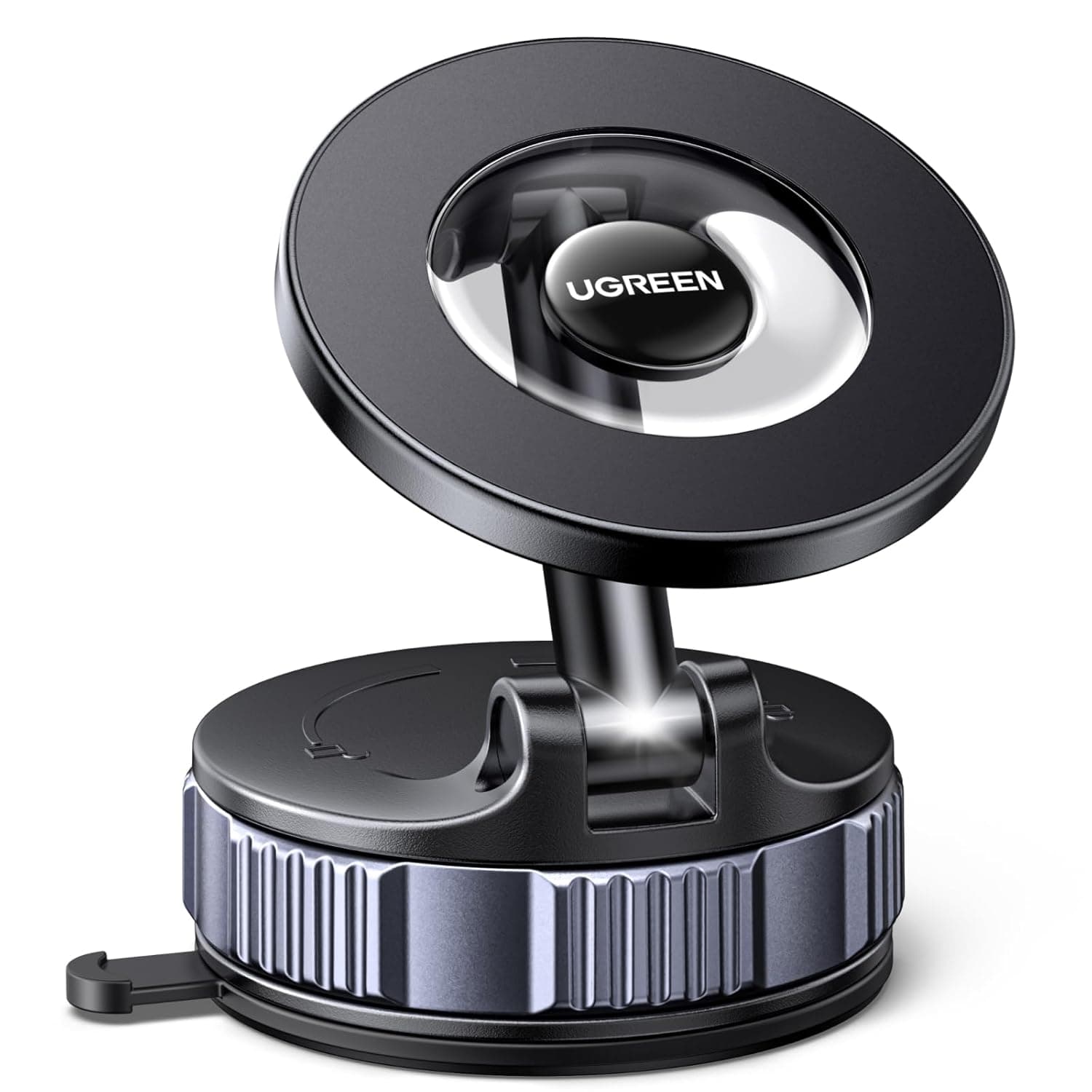 UGREEN Car Phone Holder for Magsafe Car Mount Strong 3600gf Magnetic Mobile Holder with Vacuum Suction Base & 360° Rotating Metal Arm for iPhone 17/16/15 Series & Android Universal Phone Stand