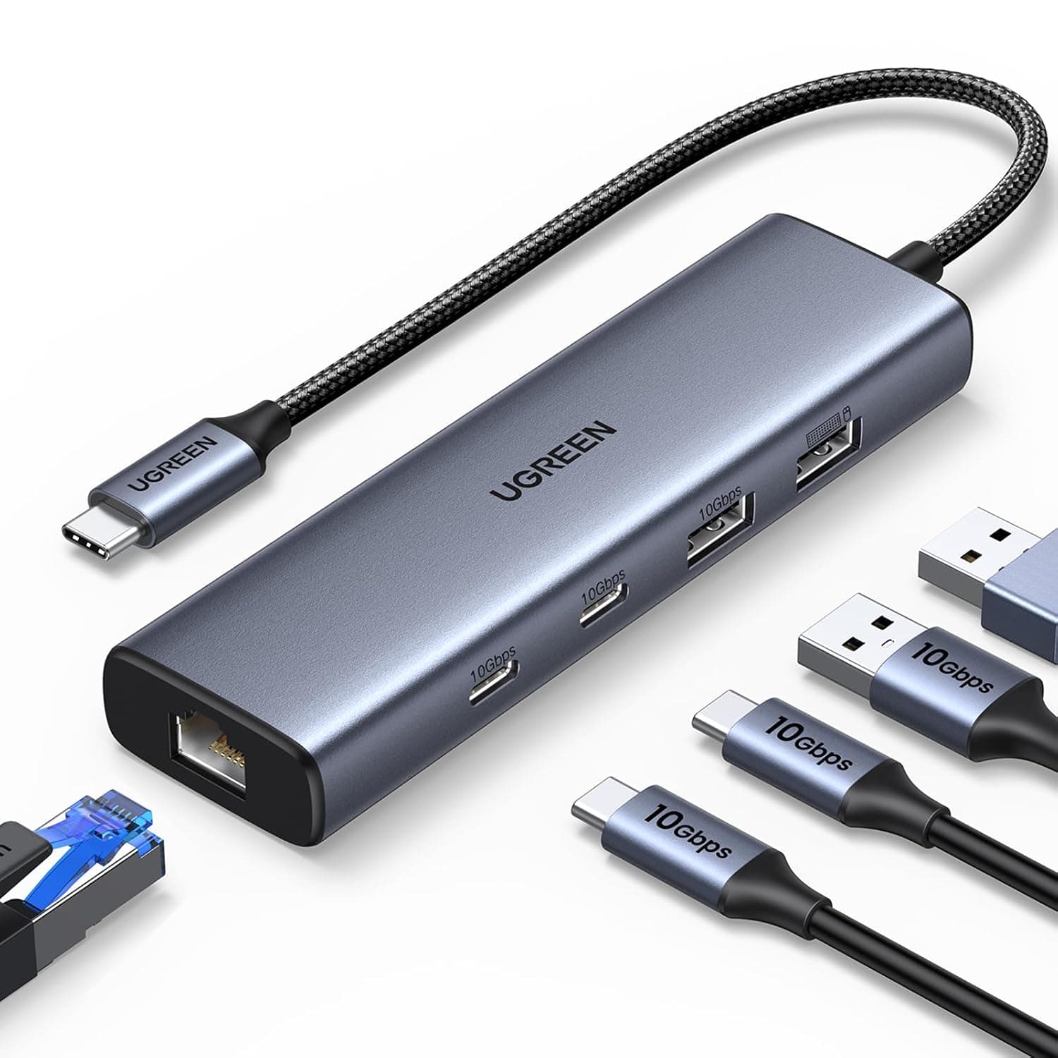 UGREEN USB C Hub 5 in 1 10Gbps with RJ45