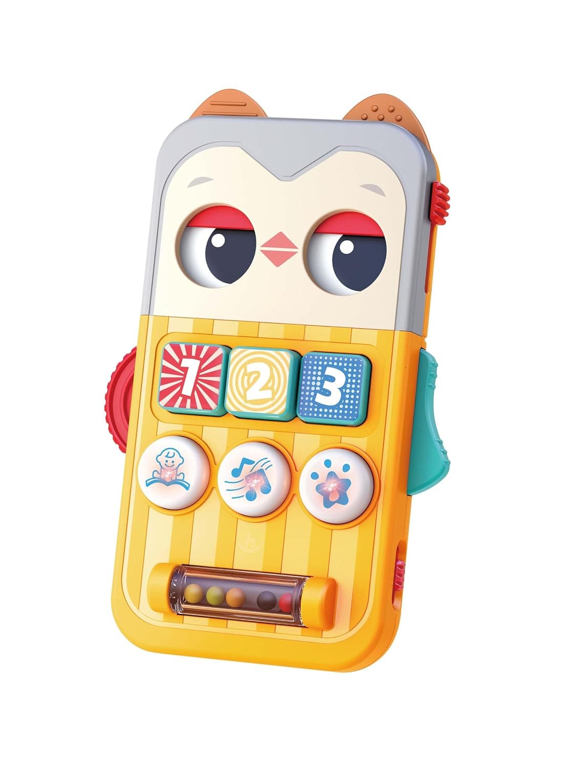 Hola - Children's Toy Owl - Adjustable Sound - Interactive and Sensory Toy - Educational Game with Activities for Babies from 6 Months - 2 Game Modes - Teaching Numbers and Letters