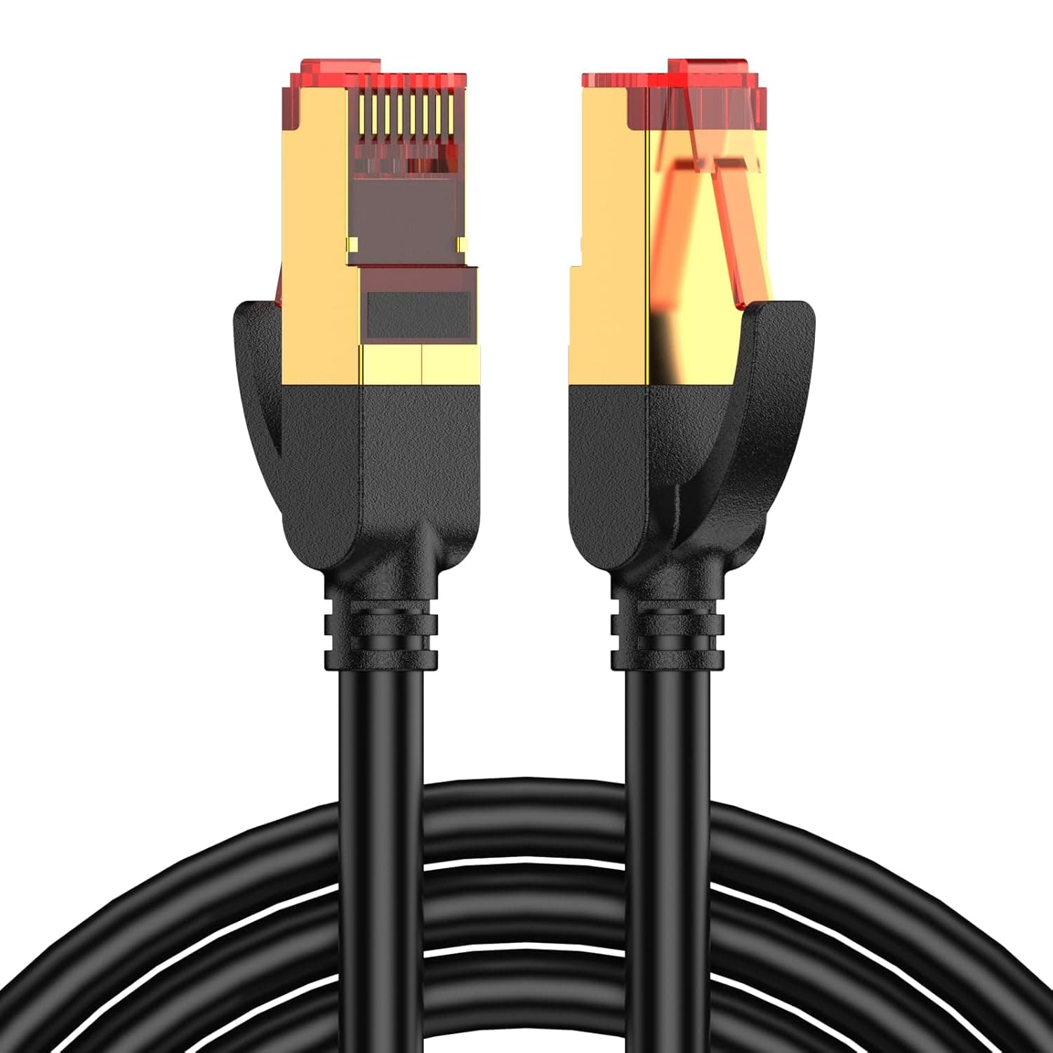 كابل إيثرنت Cat 8 فائق السرعة 40Gbps/2000MHz - متوافق مع أجهزة الألعاب PS5 و Xbox والكمبيوتر والراوتر (1 متر)