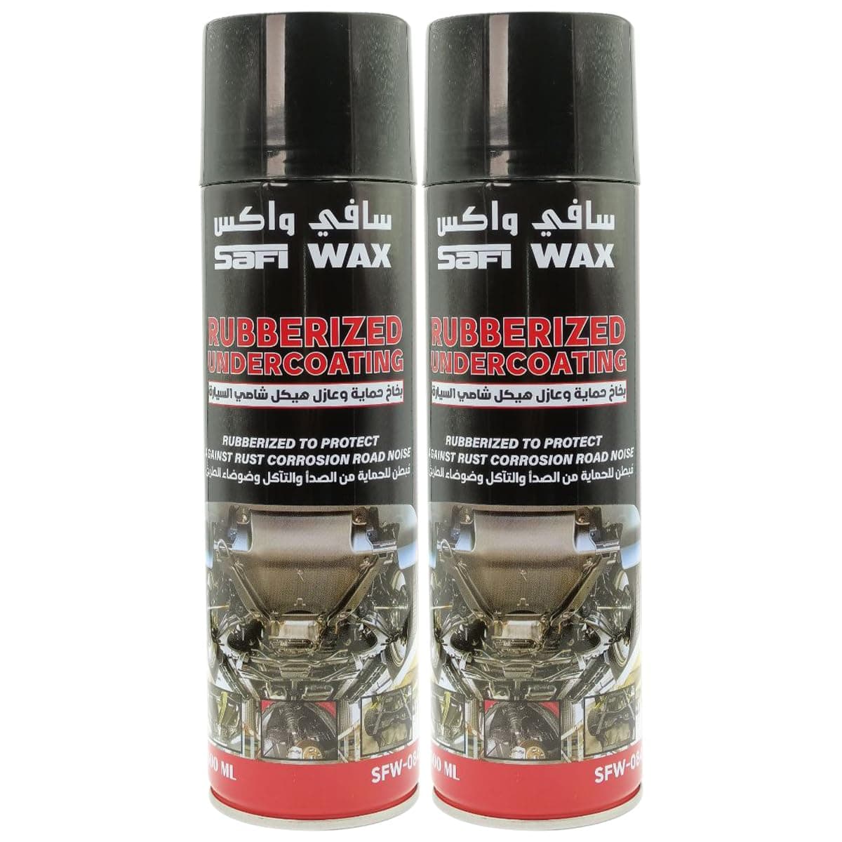 Safi Wax Rubberized Undercoat Spray – Car Undercoating Spray, Rust Prevention Sprayer Bottle, Car Care Product, 500 ml, Car Cleaning (2)