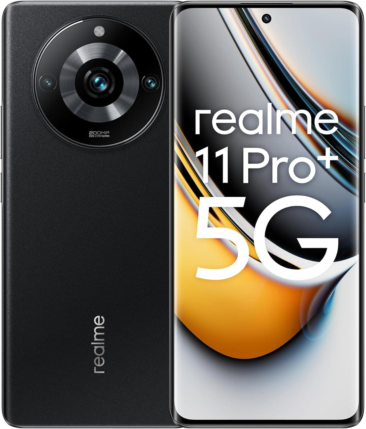realme 11 Pro+ 5G (Astral Black, 8GB RAM, 256GB Storage) | 120 Hz Curved Display | 200MP Prolight Camera | 7050 5G Dimensity | 100W SUPERVOOC | 12GB Dynamic RAM | Premier Vegan Leather Finish Design