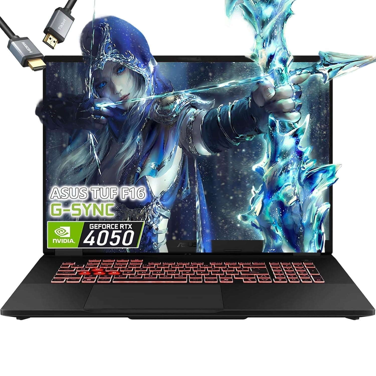 ASUS TUF A16 Gaming Laptop - AMD Ryzen 5 7535HS Beat i7-10875H - RTX 4050-32GB RAM| 2TB SSD -Backlit Keyboard RGB - 16" WUXGA 144Hz -Windows 11 -Video Editing -Portatil Gamer PC