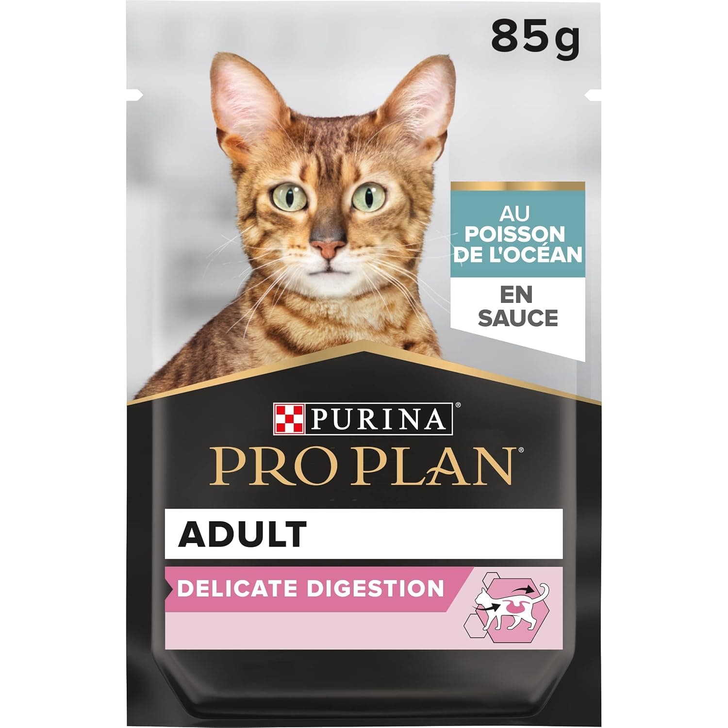Proplan Wet Cat Food Delicate Cat Grilled In Gravy Ofish, 85 g, 12457650, Pack of 26