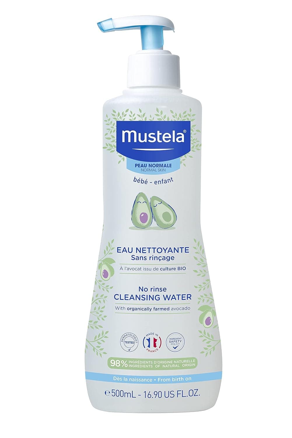 Mustela Baby Physiobébé Moisturising Cleansing Fluid without Rinsing – Pack of 3