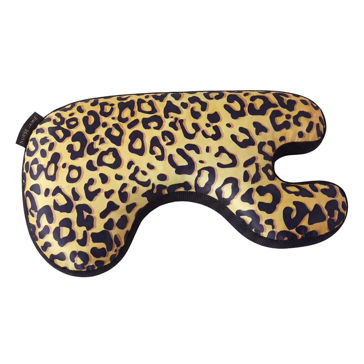 Nurse Jamie Beauty Bear Memory Foam Skincare Pillow – Leopard Satin Anti-Wrinkle Pillow for Sleep Lines & Skin Support