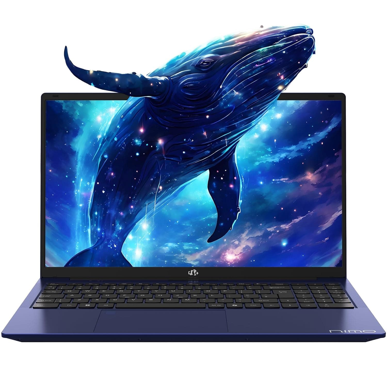 NIMO 15.6 inch Laptop with N100: Full HD Screen, 16GB RAM, 1TB SSD, Win 11 Home, WiFi Connectivity, Fingerprint, 65W PD, Backlit keyboard, Portable Lightweight Notebook, Blue