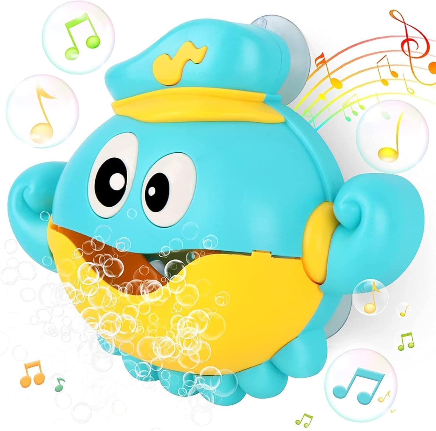 Joyzzz Baby Bath Toys, Automatic Bubble Machine with Music and Lights, Bath Time Bubble Maker for Toddlers and Infants, Fun Educational Bathtub Toy for Babies Boys Girls Ages 1-3 Years