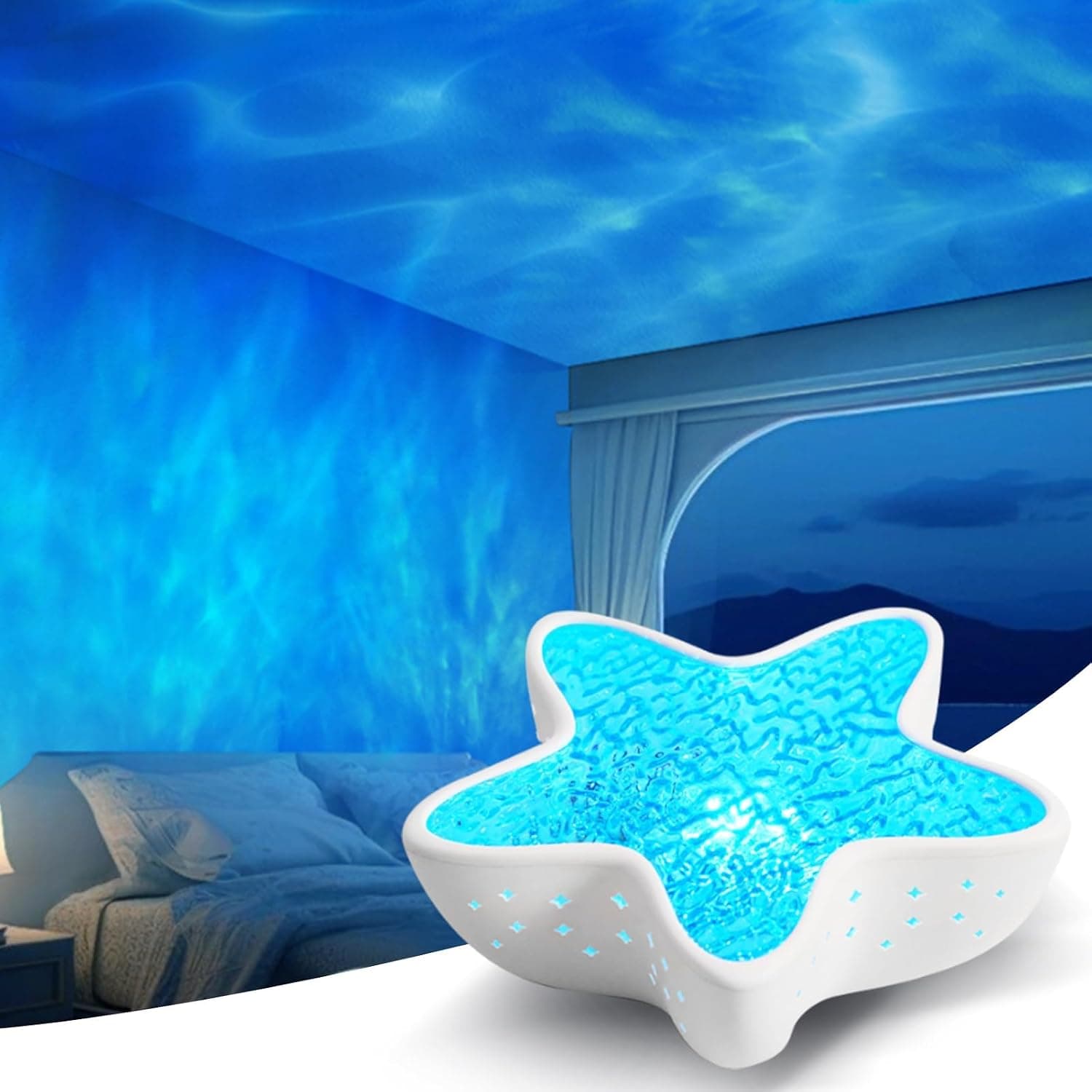Lights Projector, Ocean Wave Projector Light for Bedroom Lights for Classroom, Galaxy Night Light for Kids Dorm Decor, Cute Room Decor Aesthetic Teen Girl Gifts for Teens Girls Boy