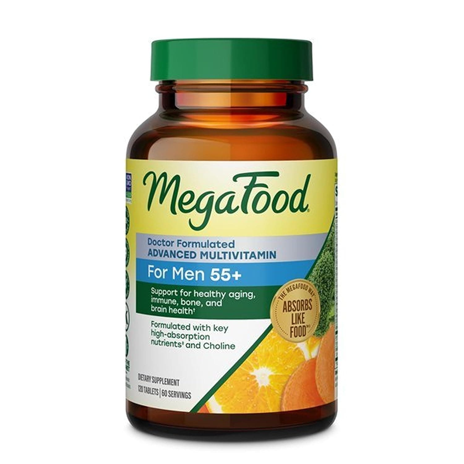 MegaFood, Multi for Men 55+, 120 Tablets