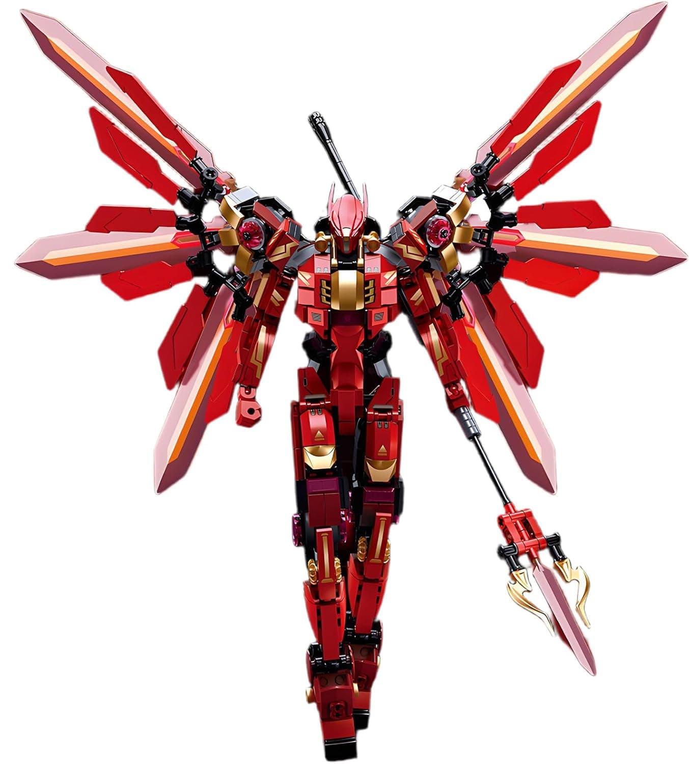 Transforming Robot Building Blocks, Mech Warrior Action Figure Set, City Battle Convertible Robot Model with Articulated Joints Creative STEM Construction Toy, 511 Pieces, Gift for Kids Boys