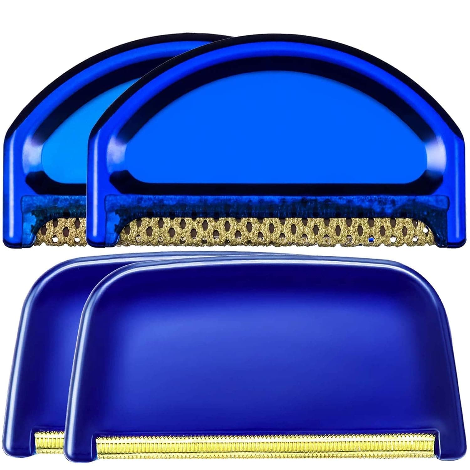 Boao 4 Pieces Sweater Combs Sweater Fabric Shaver and Cashmere Comb Wool Comb Cleaning Tools Removes Pills, Fuzz and Lint from Clothes (Blue)