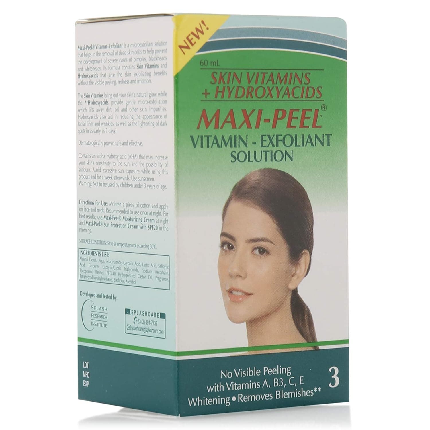 Maxi-Peel Exfoliant Anti-Acne Depigmenting Agent Solution 3, 60 ml