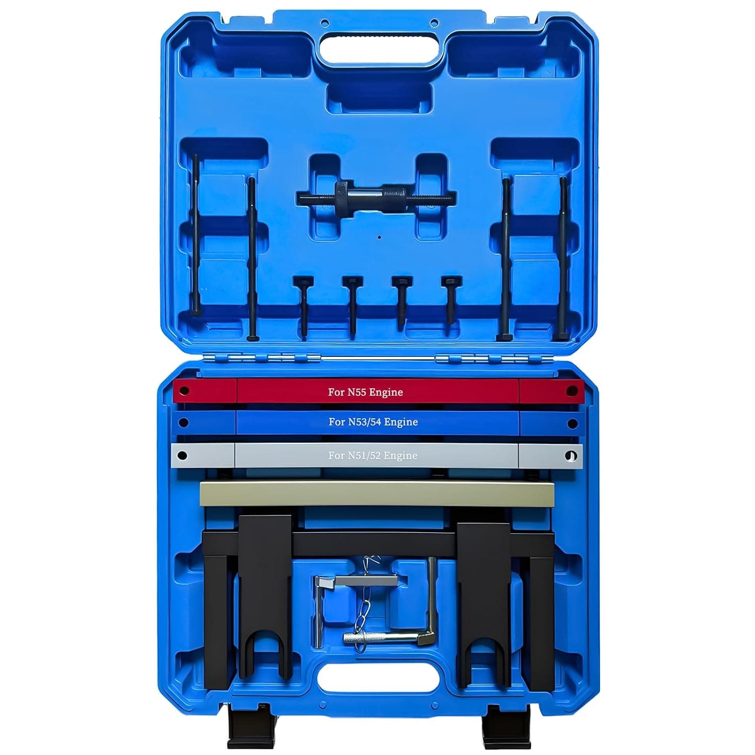 Engine Camshaft Timing Locking Master Tool Kit Crankshaft Flywheel Alignment Tool Kit Compatible for BMW Vehicles with 2.5L & 3.0L N51 N52 N53 N54 N55