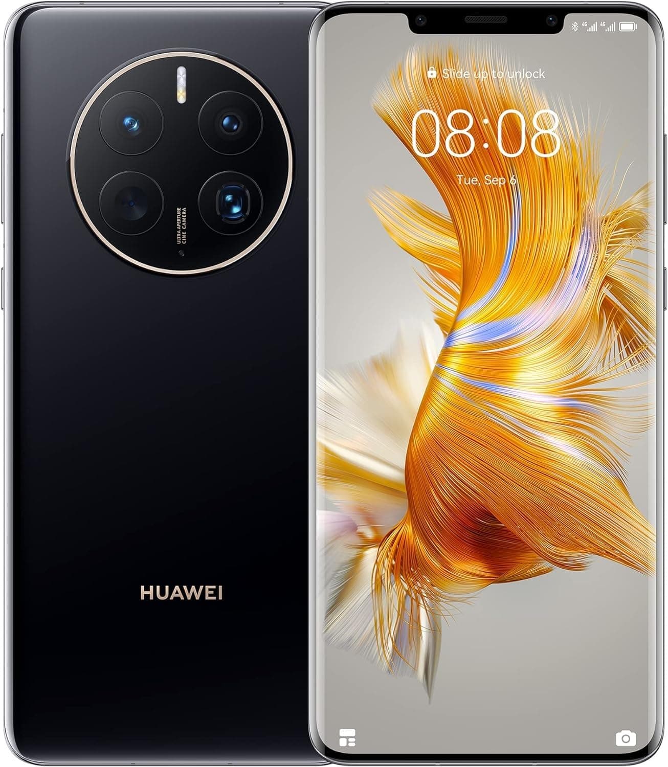 Huawei Mate 50 Pro Dual-SIM 256GB ROM + 8GB RAM (Only GSM | No CDMA) Factory Unlocked 4G/LTE Smartphone (Black) - International Version