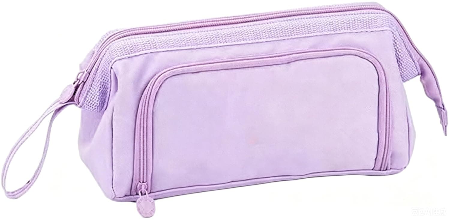 Large Capacity Handheld Pencil Case, Portable Multifunctional Pen Pouch Cosmetic Storage Bag, Ideal Gift for School Office Teens Girls Boys Men Women Adults