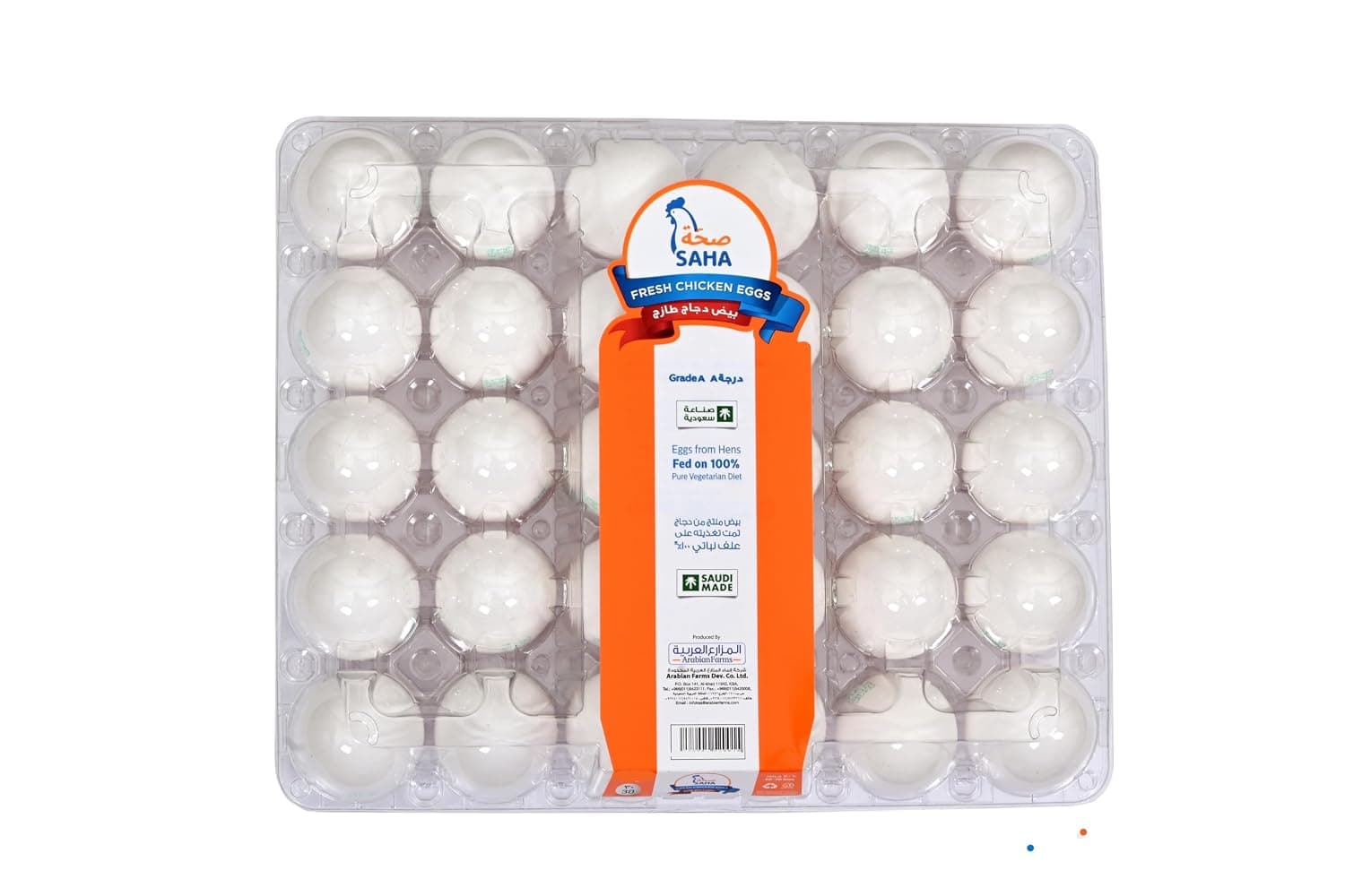 Saha Fresh Egg 30-Pieces, Medium, White