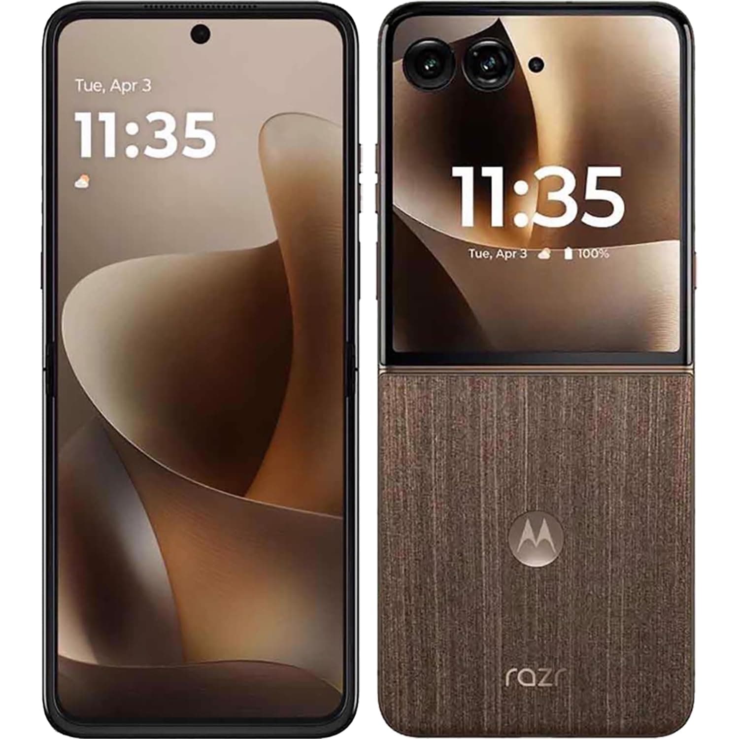 Motorola Razr 70 Ultra Dual-SIM 512GB ROM + 16GB RAM (GSM Only | No CDMA) Factory Unlocked 5G Smartphone (Pantone Cocoa) - International Version