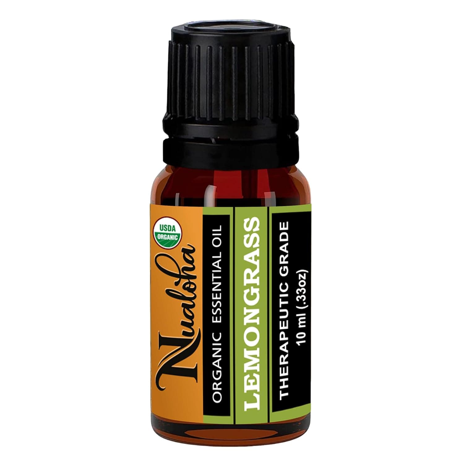 Lemongrass Essential Oil - USDA Organic 100% Pure Natural Therapeutic Grade Oil For Aromatherapy, Diffuser, Face, Hair and Body Care - 10 ML