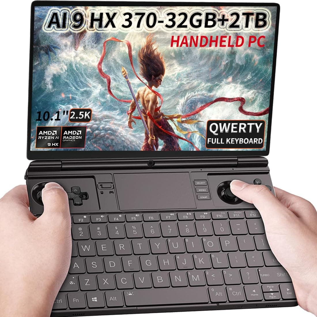 GPD Win Max 2 2024 [AMD Ryzen 7 8840U-32GB+2TB] 10.1 Inches Mini Handheld Win 11 PC Video Game Console Gameplayer 1920X1200 Touchscreen Laptop Tablet PC 1TB M.2 SSD Storage