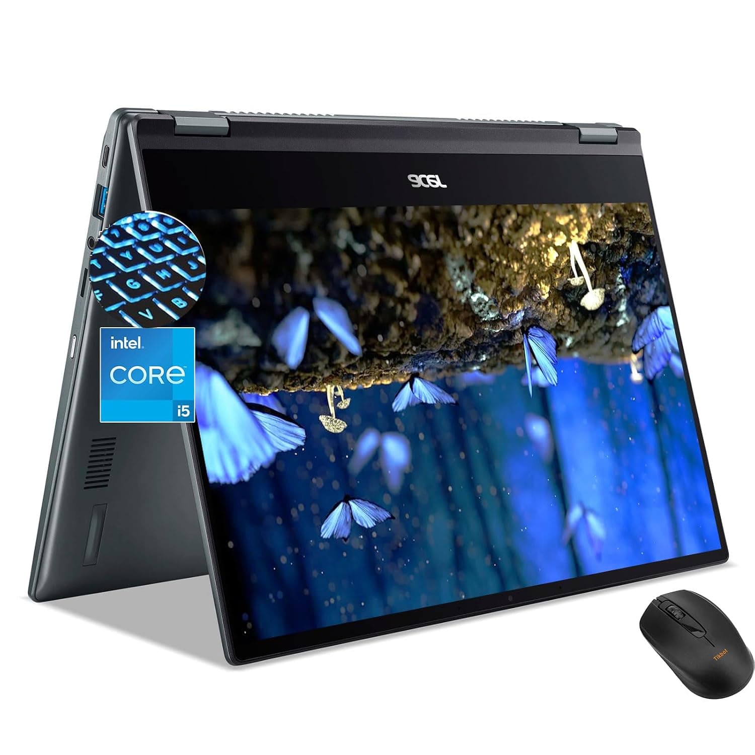 acer Chromebook Touchscreen Laptop Plus Spin 514- Intel Core i5-1334U- 14inch FHD IPS Display 2in1-8GB RAM -512GB SSD -Gaming Chrome Tablet- Backlit Keyboard- Students School Kids- 2025