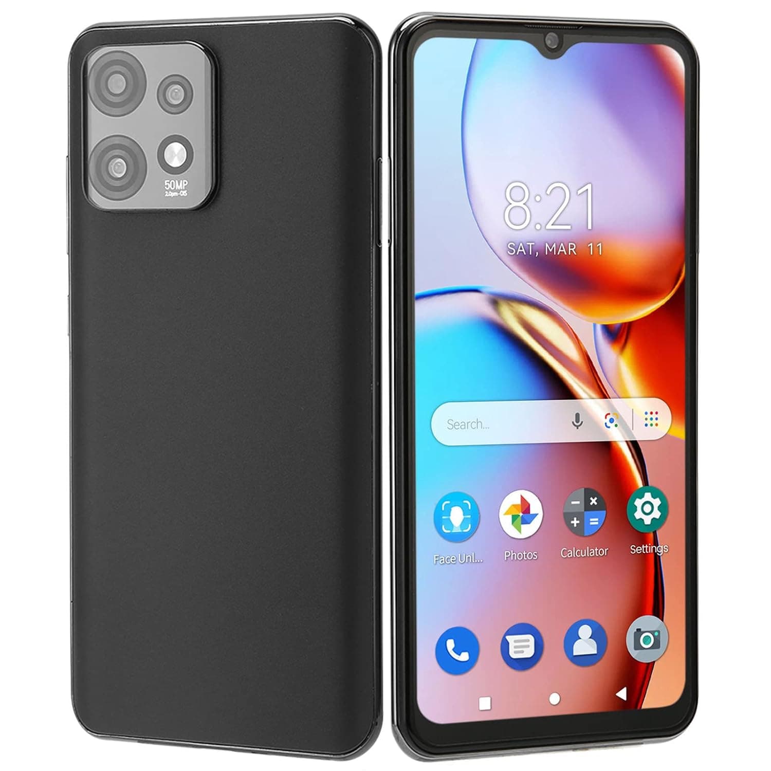 Smartphone, 4G Mobile Phone Black for Playing Games