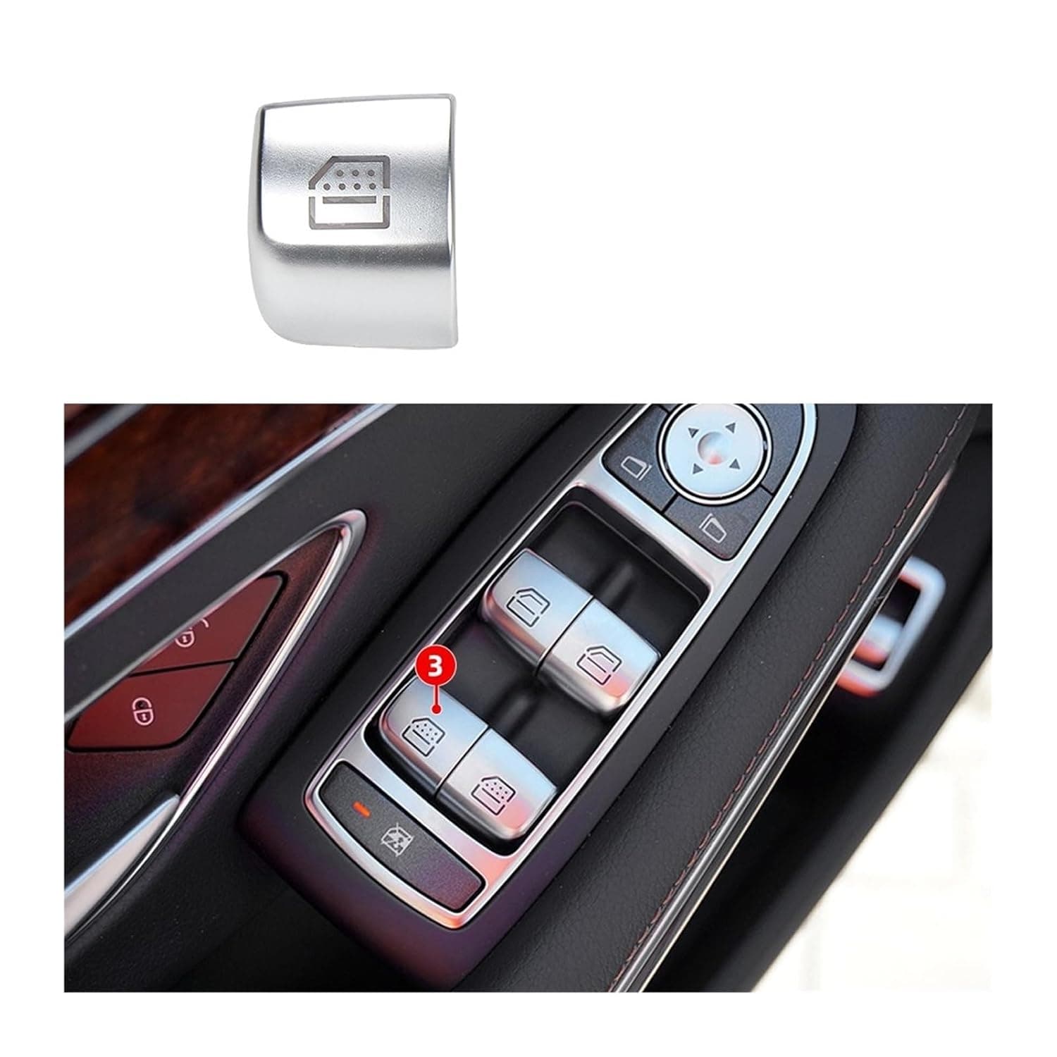 Window Regulator Knob Window Regulator Cover Replacement Parts Interior Accessories For Mercedes For Benz S Class W222 (2014-2019)