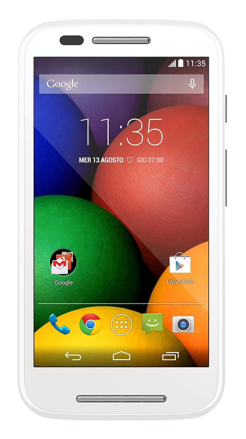 Motorola Moto E Single-Sim 4GB ROM + 1GB RAM (GSM Only | No CDMA) Factory Unlocked 3G Smartphone (White) - International Version