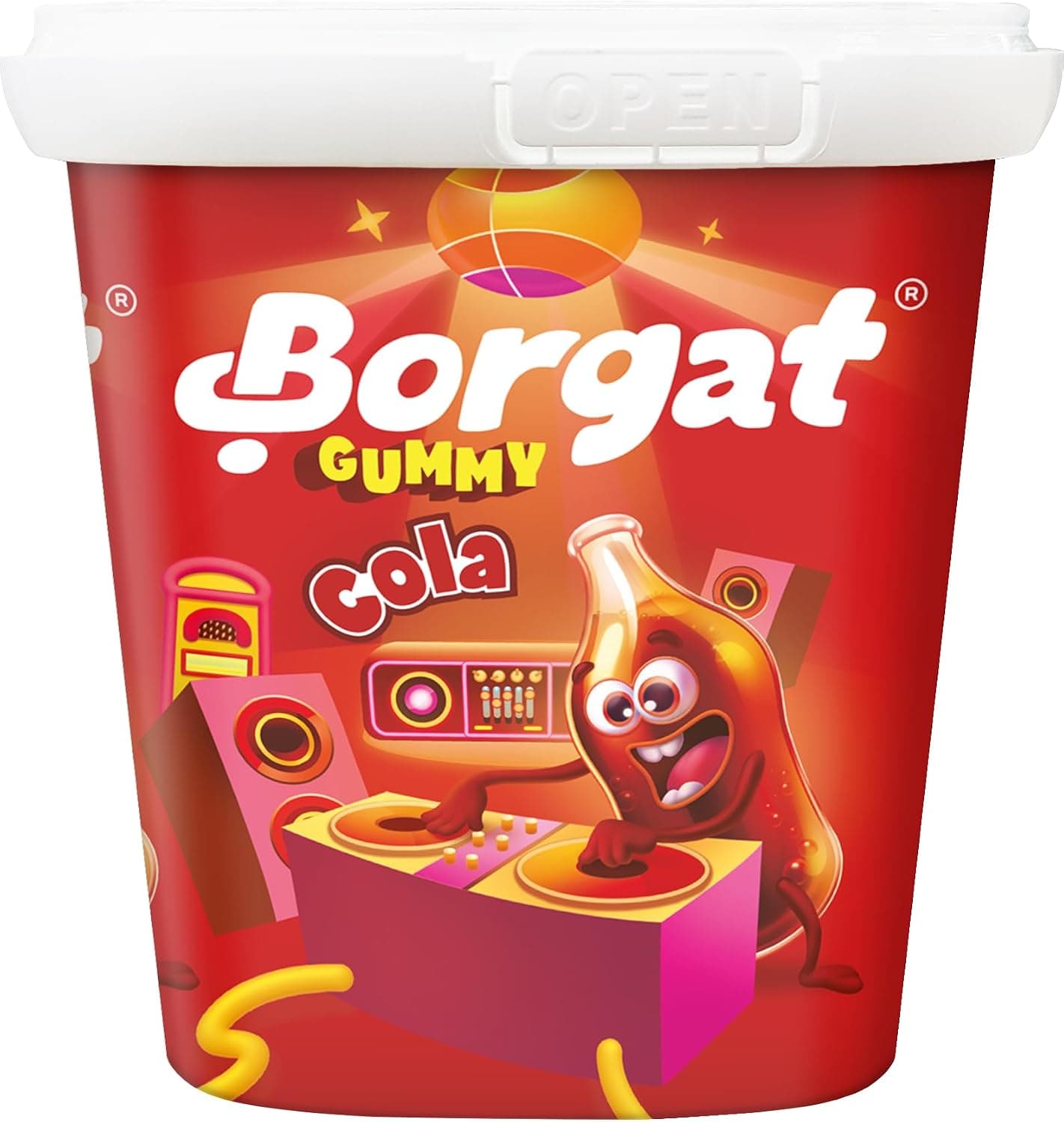 Borgat Cola Gummy Candy Tub, 160g - Pack of 1