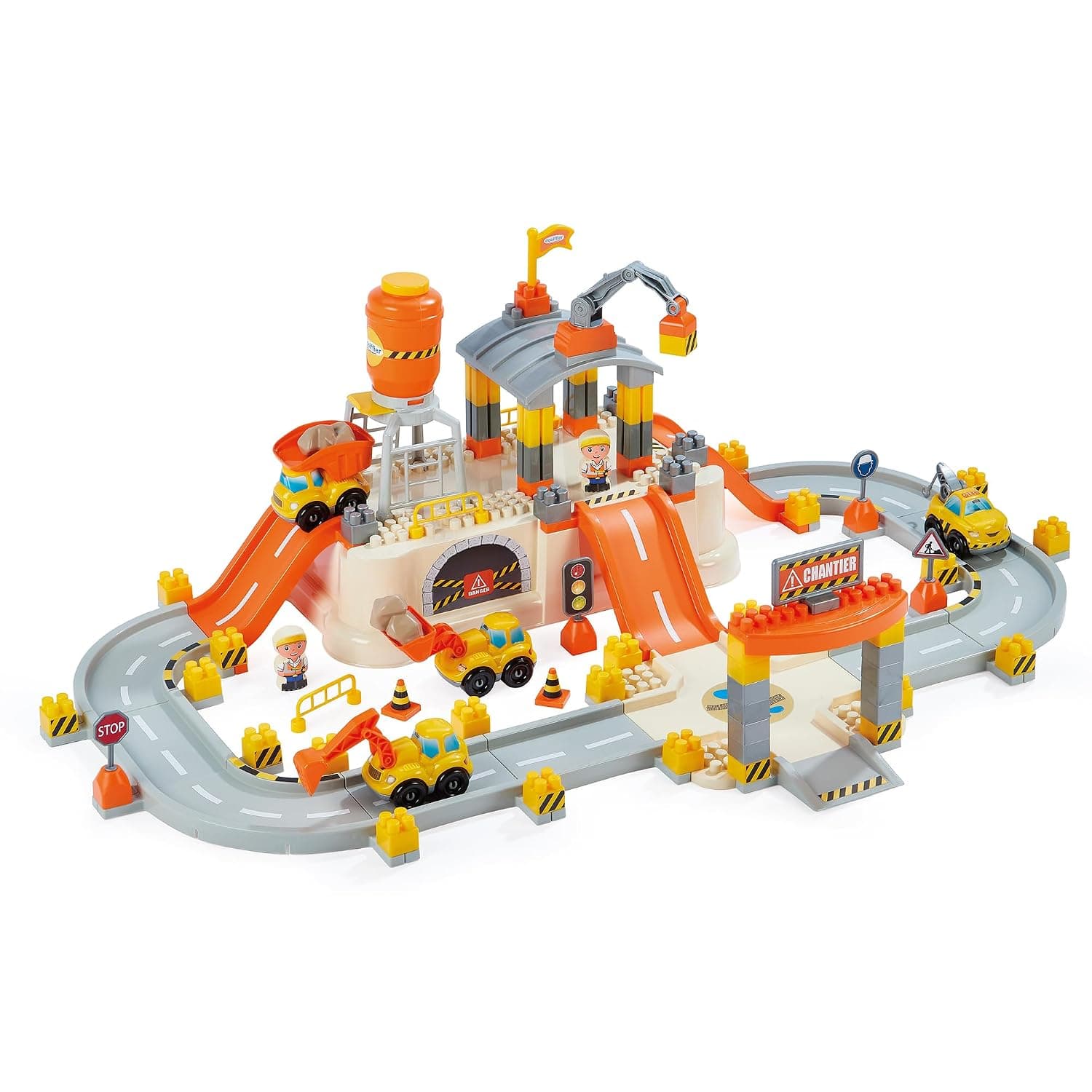 Ecoiffier Toy - 1350 - Barrel Circuit TP - Abrick - Building Games for Children - 18 Months and Up