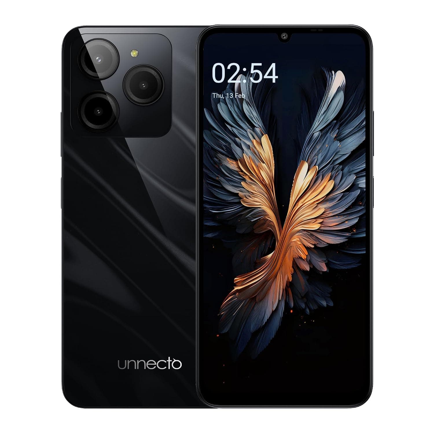 Bolt 20 | Dual SIM | Unlocked Smartphone | Android 14 | 2 Day Battery | NFC | 6.75” HD+ Display | 6GB+8GB VRAM | 256GB Storage | 50MP Triple Camera | Fingerprint | Black