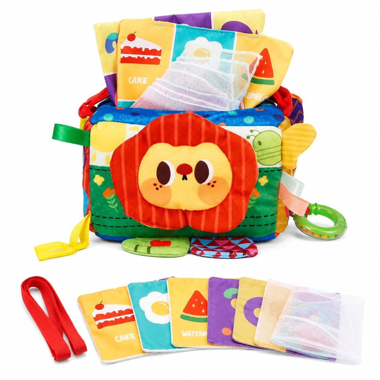 Beauenty Baby Toys 18+ months, Montessori Toys, Tear-Resistant Issue Boxes, Soft Newborn Sensory Toys, Educational Toy and Sensory Development Toys for Children's Exercise