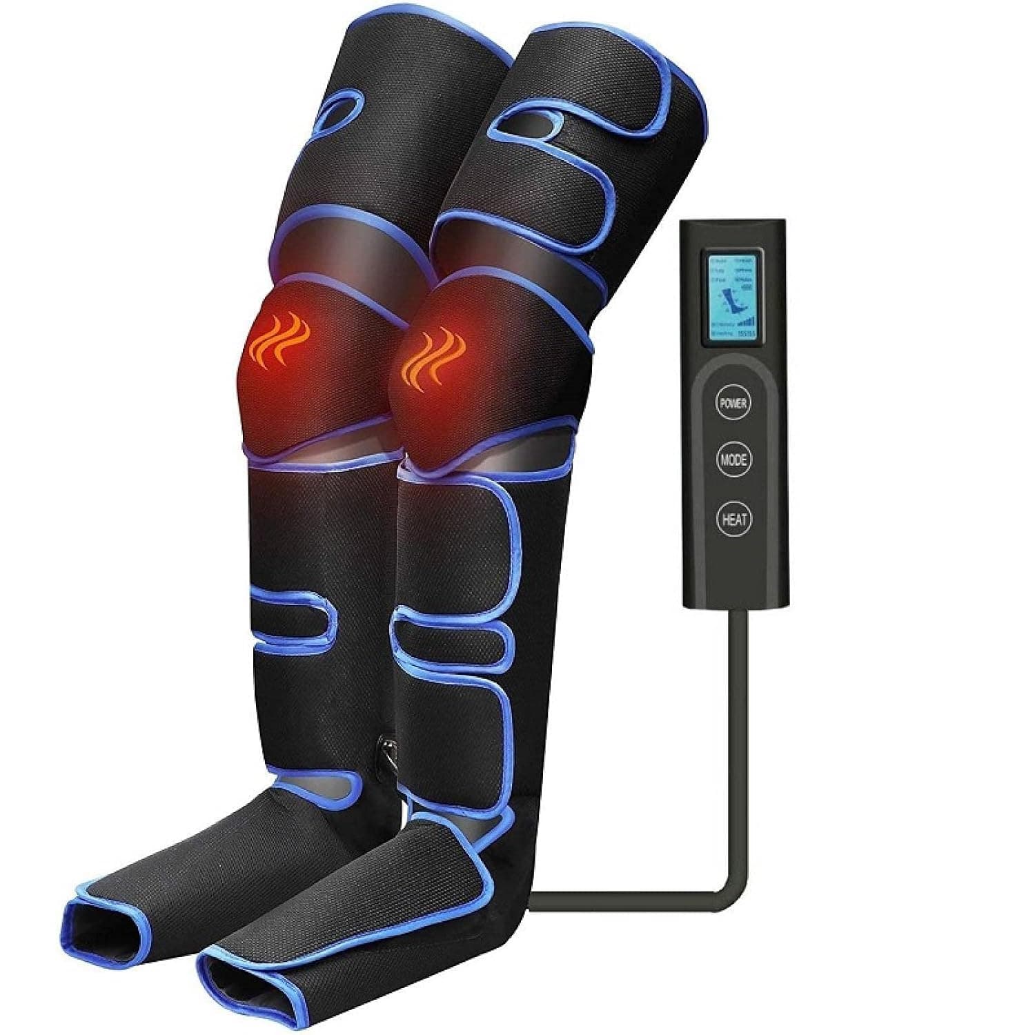 Electric Leg Compression Massager Calf Thigh Massage Foot Sole Thigh Knee Relaxation Massage Promote Blood Circulation Pressure Massage