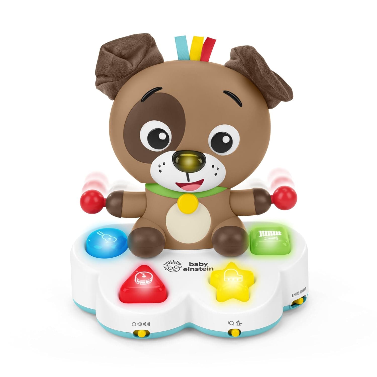 Baby Einstein - Drum & Learn Dean Musical Learning Toy, Interactive Toy for Colors, Shapes, and Instruments, 6 Months+