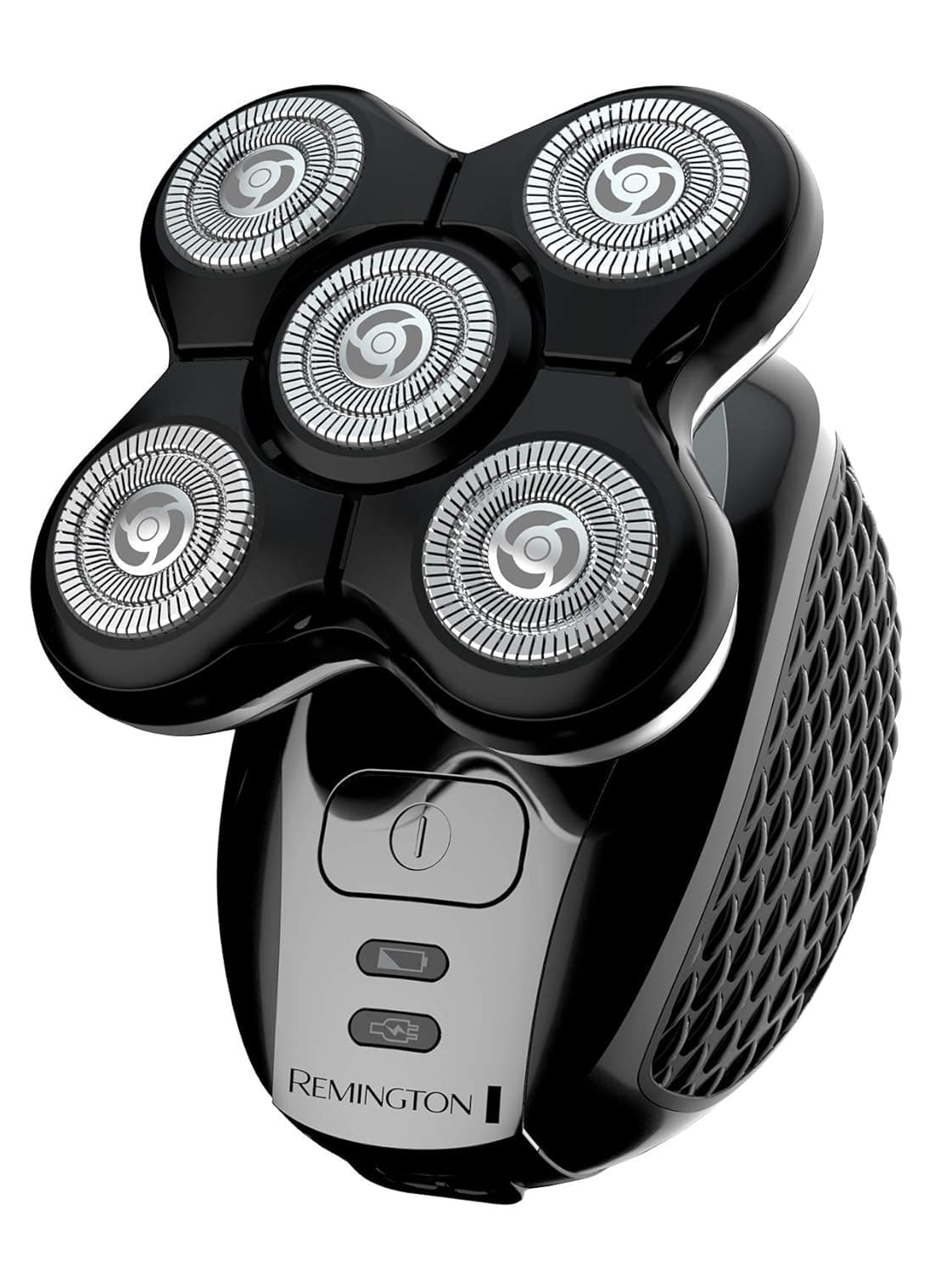 Remington RX5 Ultimate Head Shaver for Bald Men, Easy to Clean with Skin Close Results in Under 2 Minutes - XR1500 UK bathroom 2 pin plug, Black