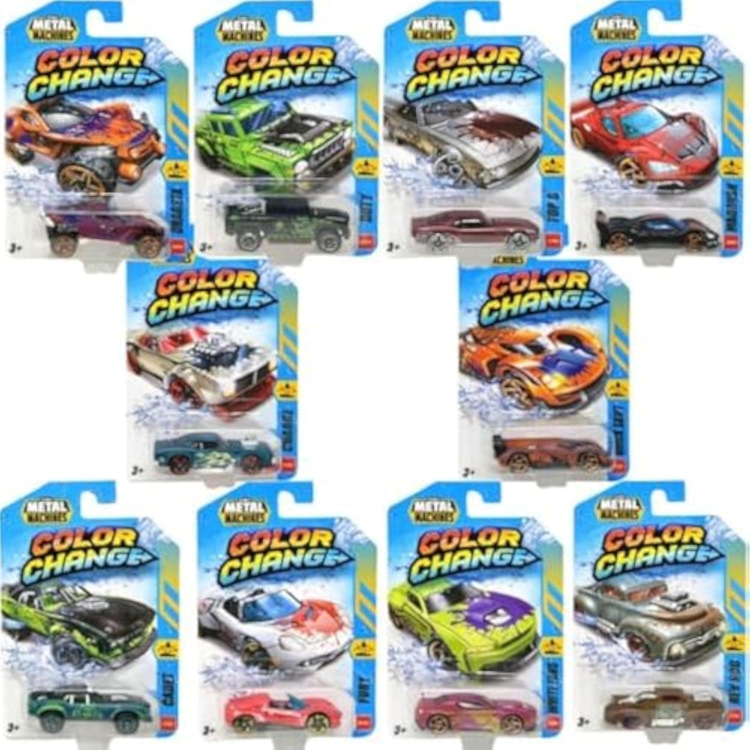 METAL MACHINES-STANDARD-SERIES 4 Car Color Change 1PK,Bulk,30pcs,No Inner,STD Color Assortment