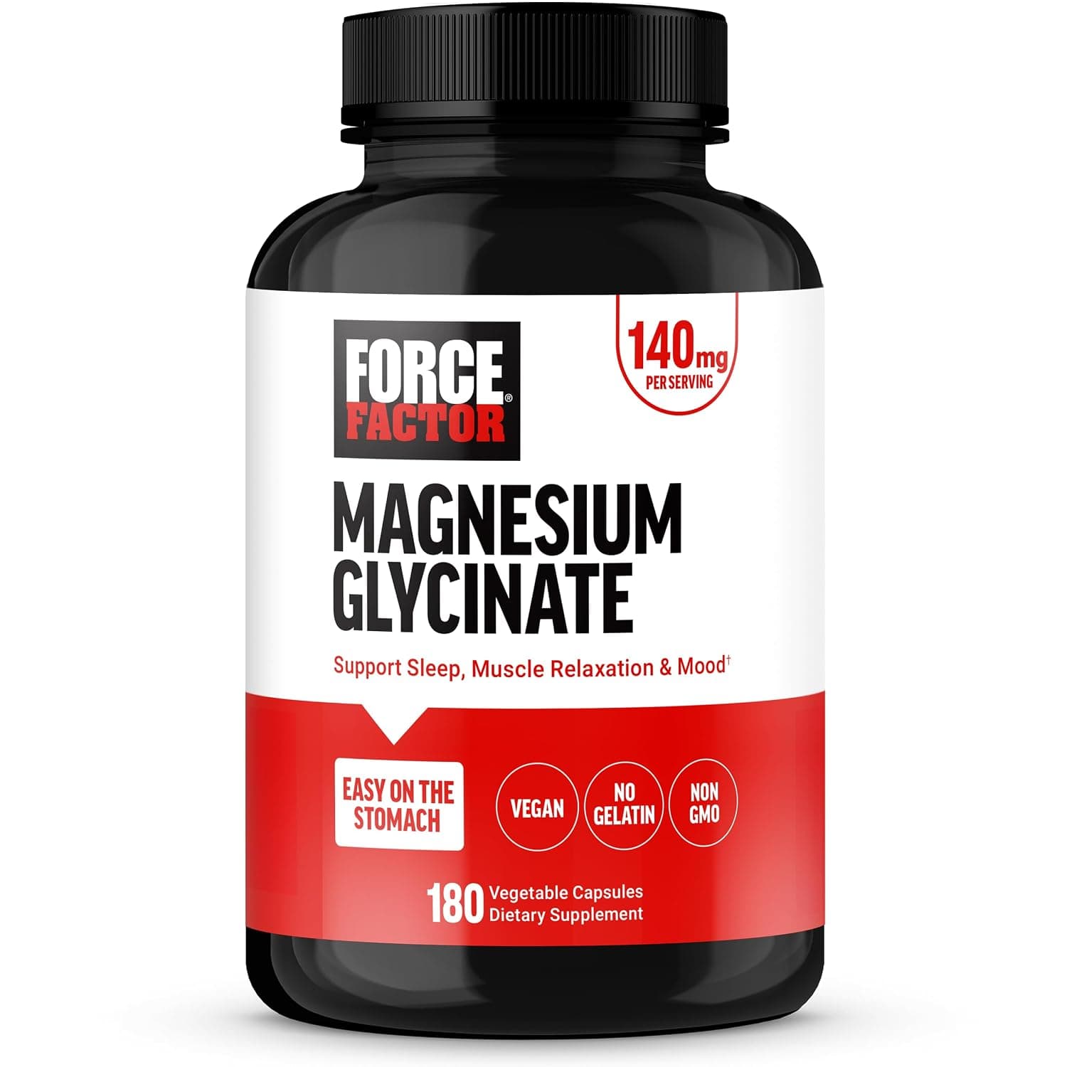 Force Factor, Magnesium Glycinate, 180 Vegetable Capsules (70 mg per Capsule)