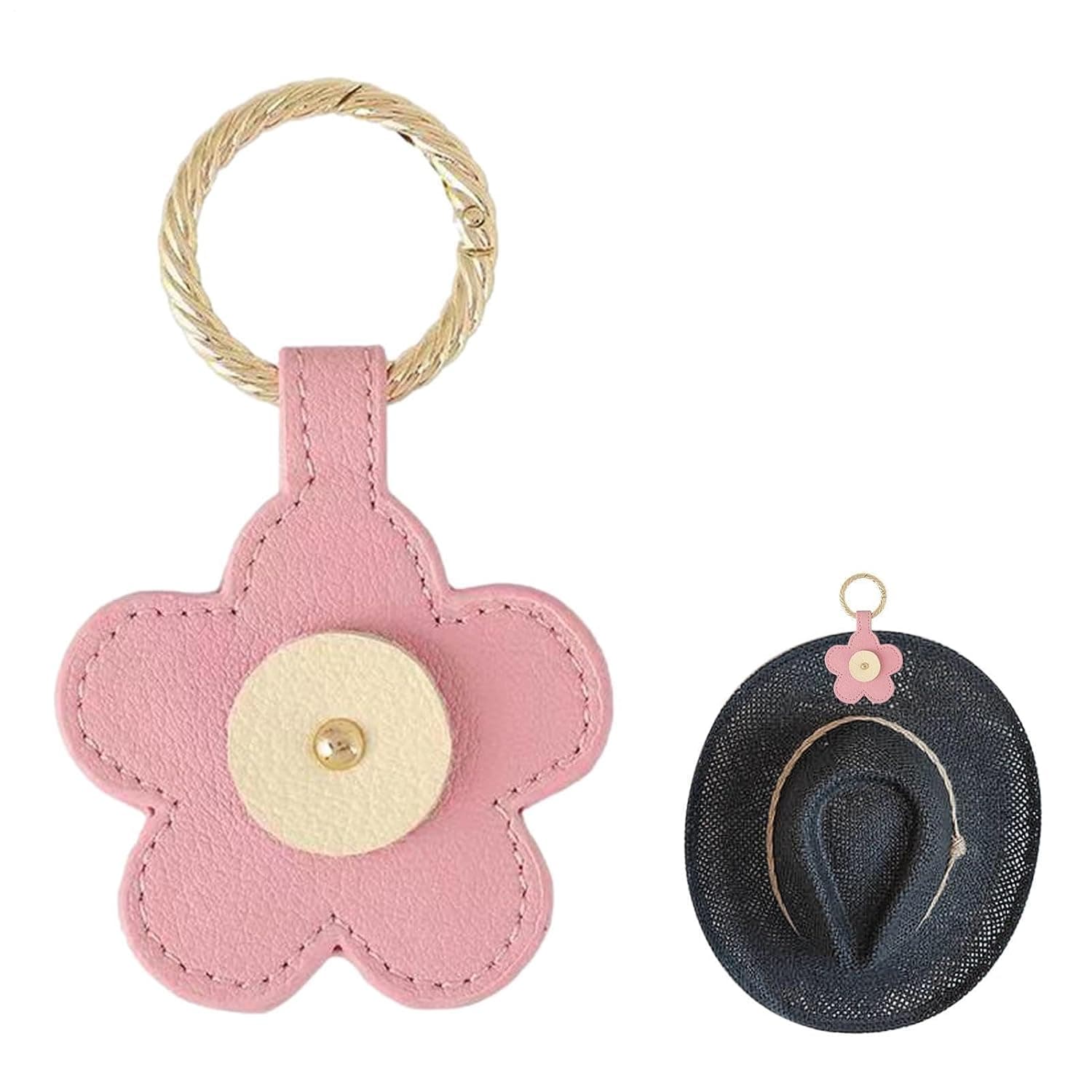 Magnetic Hat Clip for Travel Flower Shape Artificial Leather Clip | Magnetic Cap Holder for Business Trip, Shopping, Work, Daily, Luggage, Suitcase, Towel, Scarf