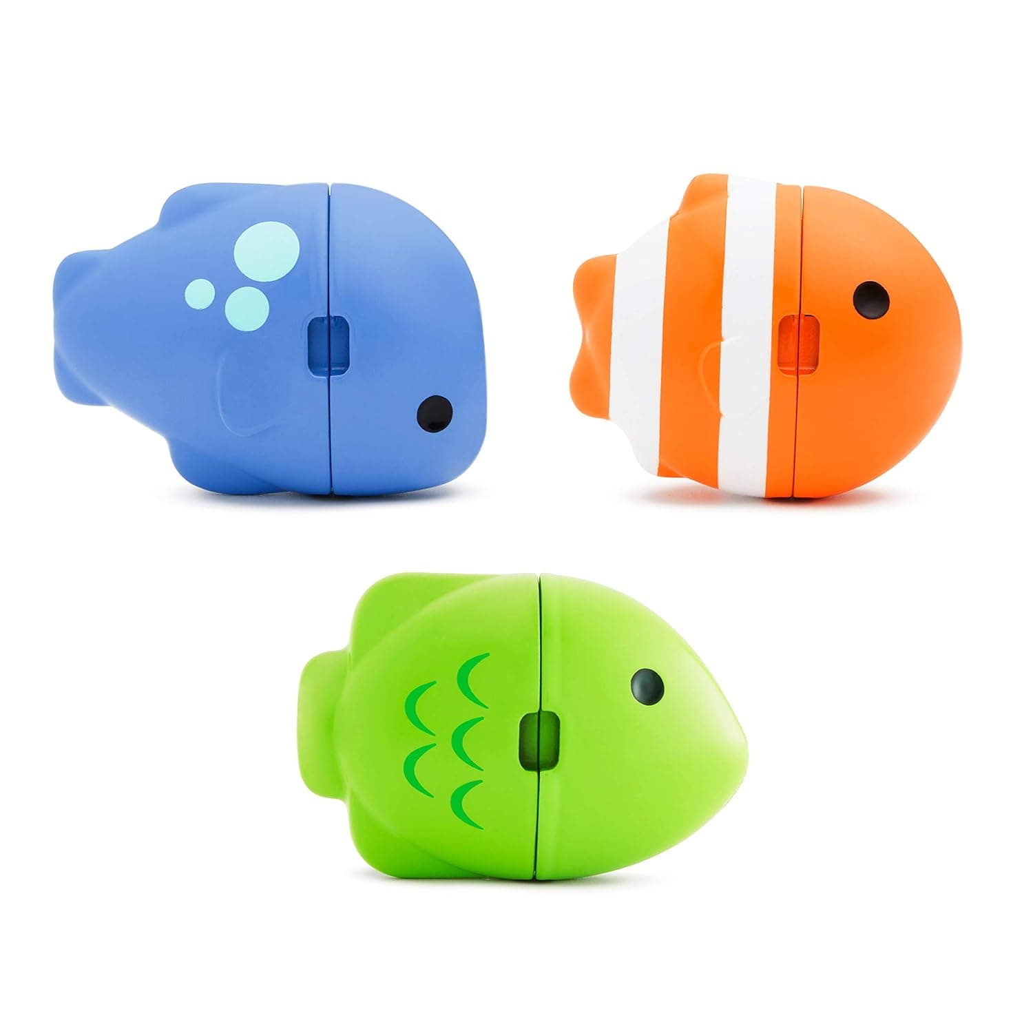 Munchkin ColorMix Fish , bath toy, bath activity fun, colorful toy to keep kids engaged, infant/baby/toddler/kids, 12 Months and above, Pack of 3