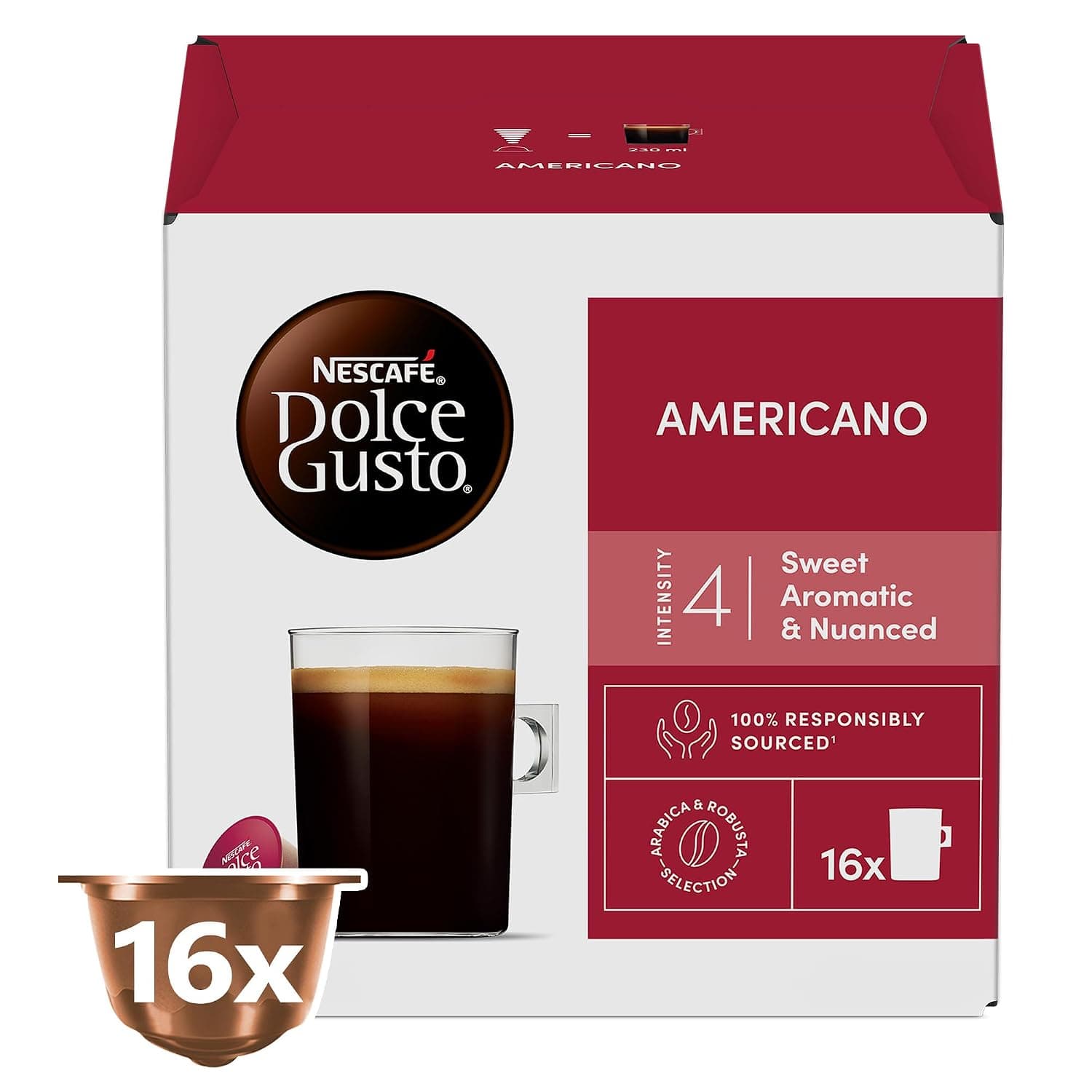 Nescafe Dolce Gusto Americano Coffee 16 Capsules