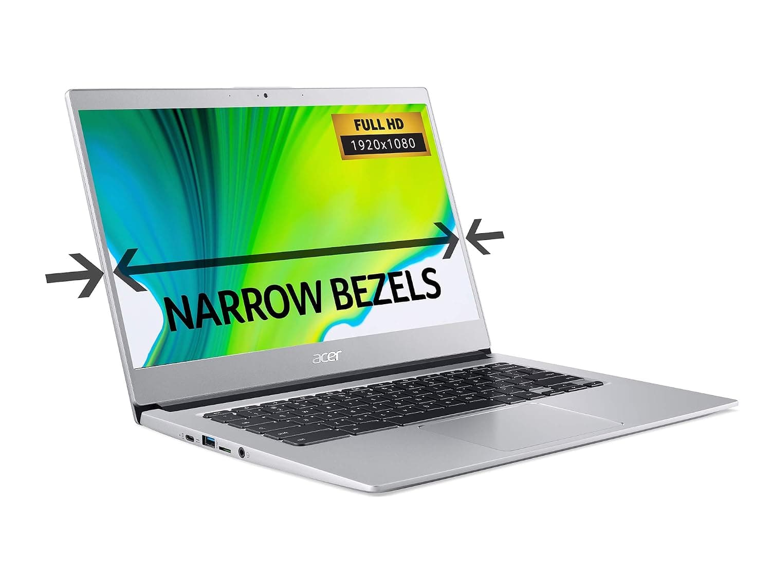 Acer Chromebook 14 CB514-1H - (Intel Celeron N3350, 4GB RAM, 32GB eMMC, 14 inch HD display, Chrome OS, Silver)