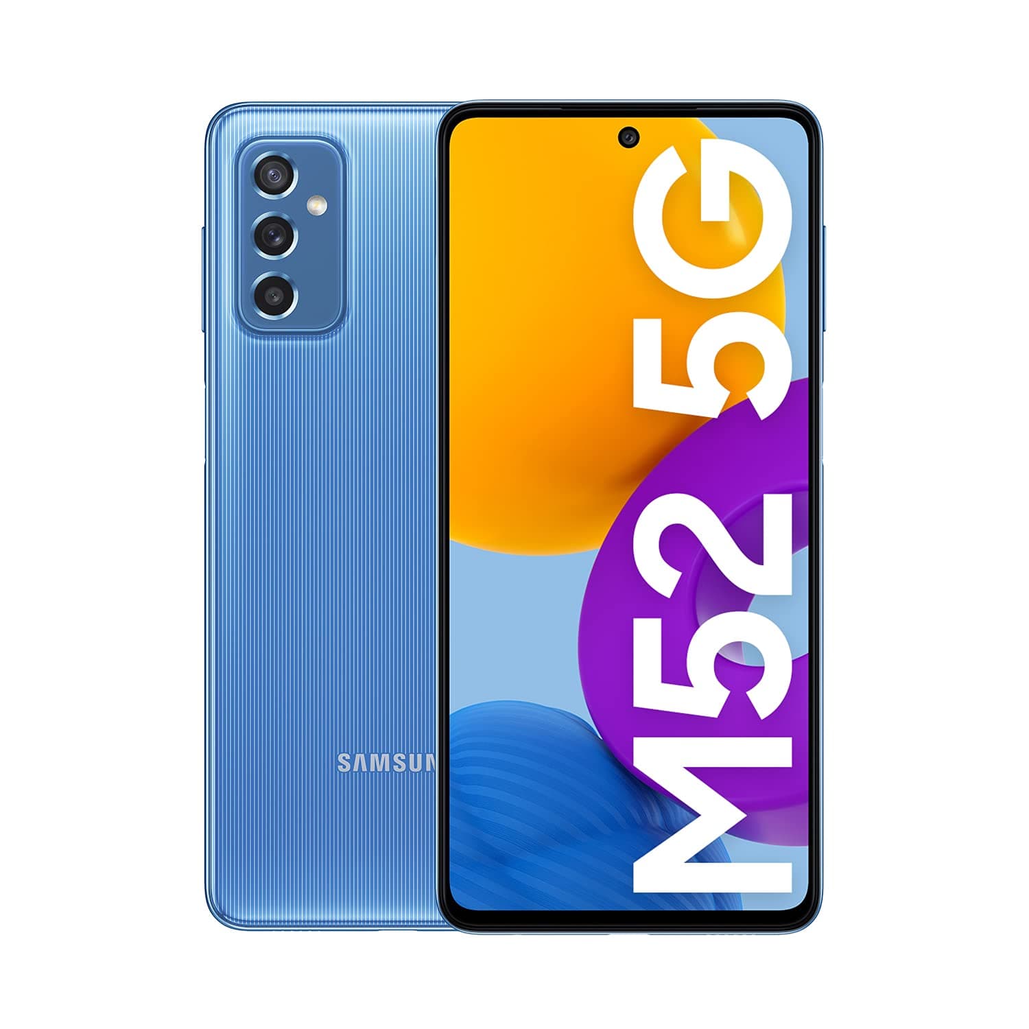 Samsung Galaxy M52 Dual-SIM 128GB ROM + 6GB RAM (GSM Only | No CDMA) Factory Unlocked 5G SmartPhone (Light Blue) - International Version