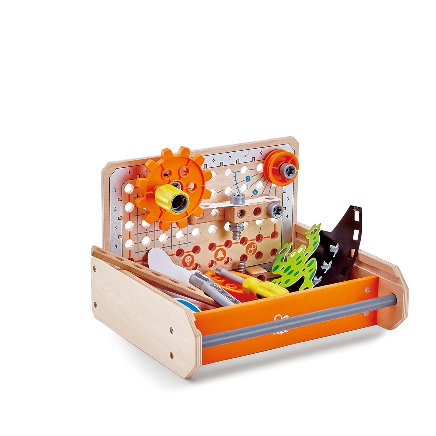 Hape Science Experiment Toolbox | Colorful Wooden 32 Experiment Kit, Fun Educational Science Kids Toy Set and Know-How Instruction App