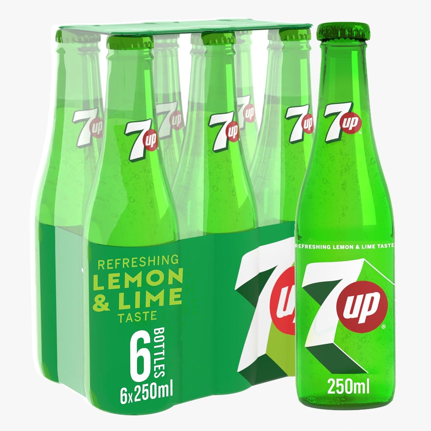 7Up, Carbonated Soft Drink, Cans, 250Ml X 6