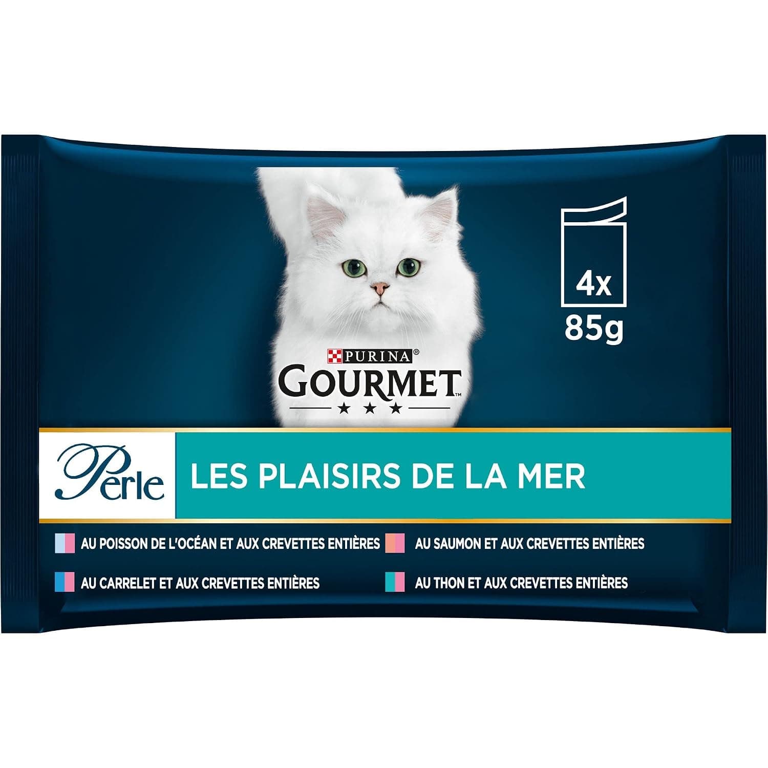 Purina Gourmet Les Plaisirs de la Sea Pack of 12 (4 x 85 g)