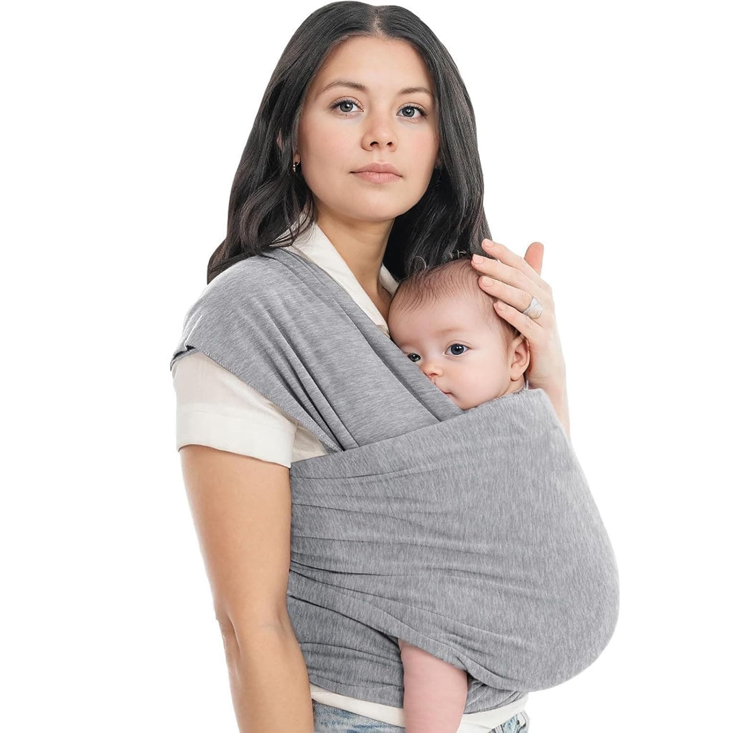 Soft Stretchy Baby Wrap Carrier – Hands-Free Ergonomic Sling for Newborns & Infants (7-35 lbs) – Breathable, Secure & Lightweight for Comfortable Babywearing – Perfect for New Parents
