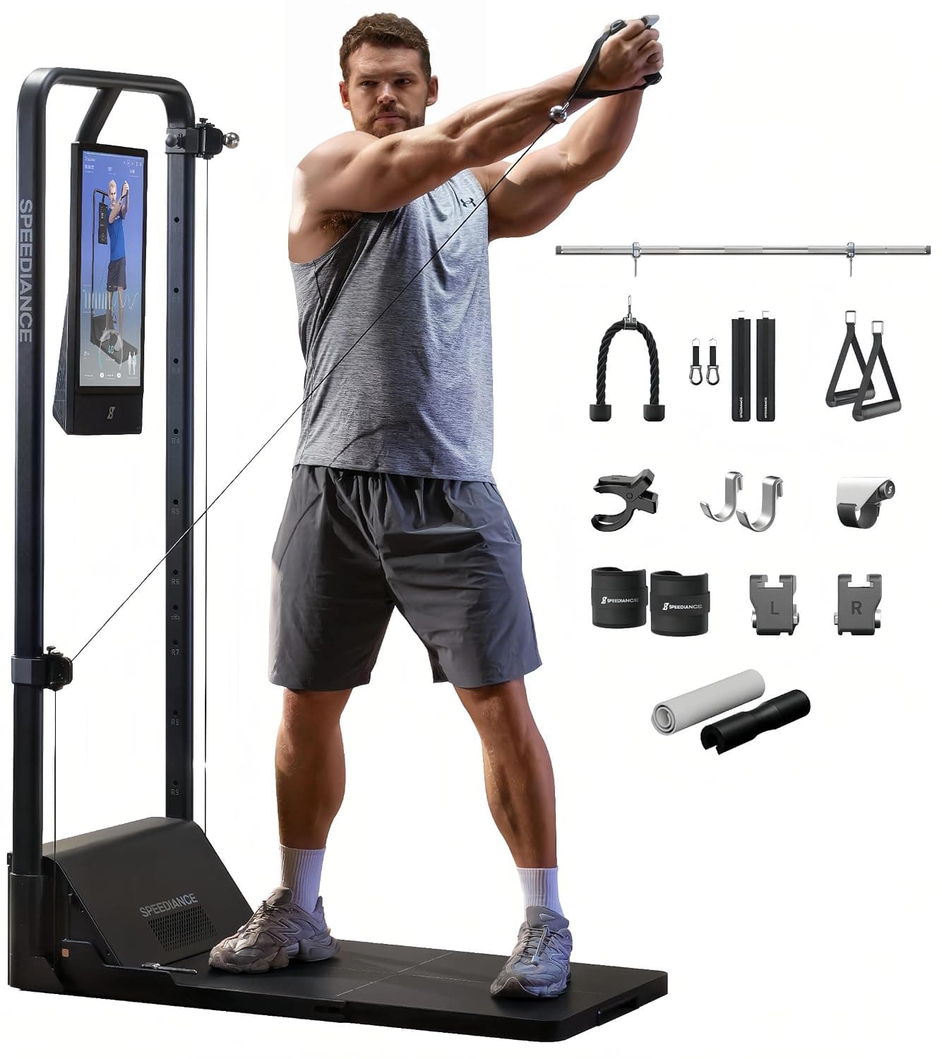 Gym Monster 2 Smart Home Gym, Upgraded AI-Powered Home Workout Machine, Multi-Functional Smith Machine, Full Body Strength Training Fitness Equipment, All-in-One Workout Station