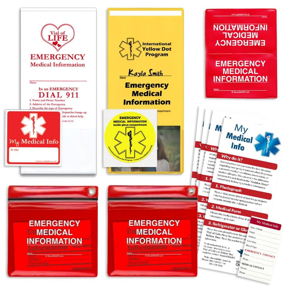 StoreSMART - Emergency Medical Information Variety Pack - Personal Variety Pack - YDOTVOL-PVP