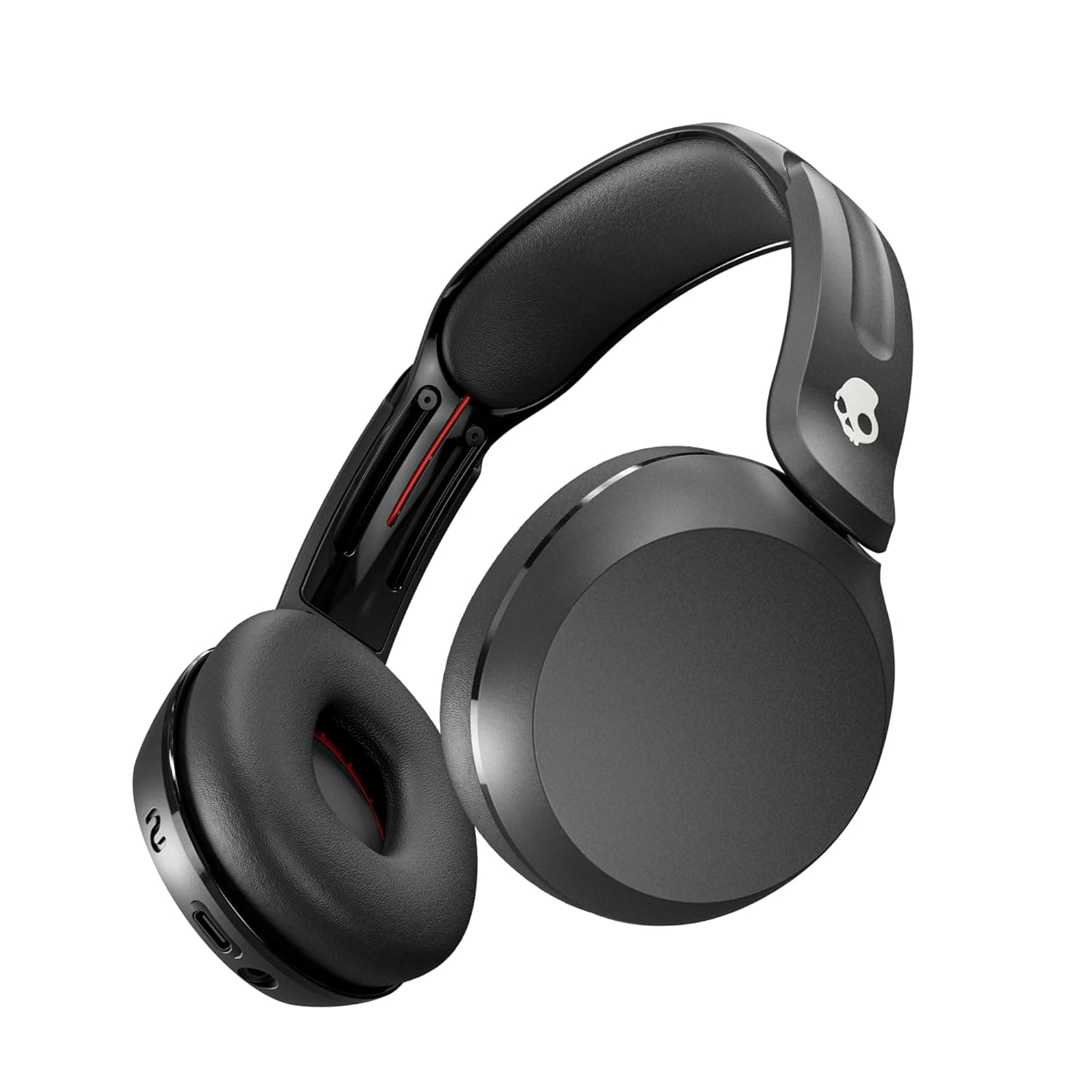 Skullcandy Icon 180 Wireless Bluetooth On-Ear Fit Headphones with Up to 60 Hours Battery and Water Resistant, True Black
