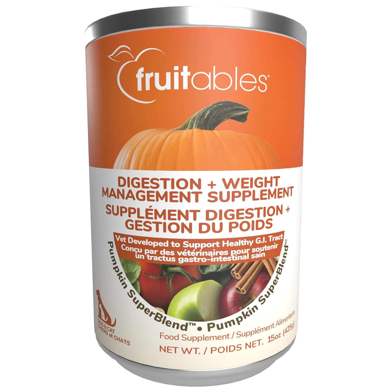 Cat & Dog Pumpkin Digestive Supplement Fruitables 425g